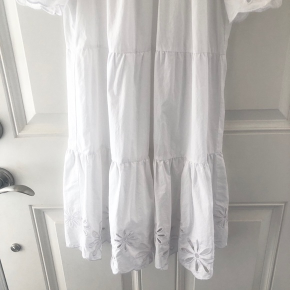Rails Arielle White Eyelet Dress Small - Picture 7 of 13